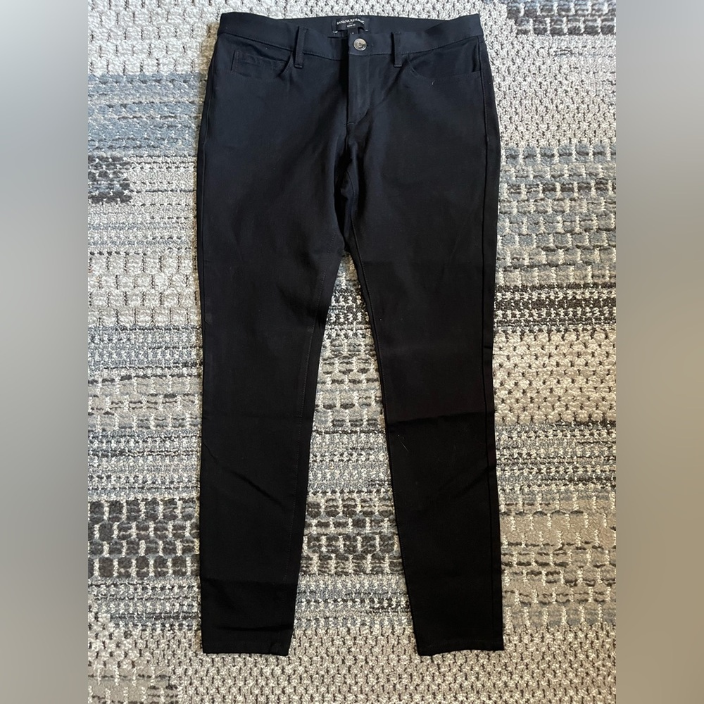 👖 Banana Republic Factory Ladies Sloan Fit Stretch Jeans, Black, Size 4